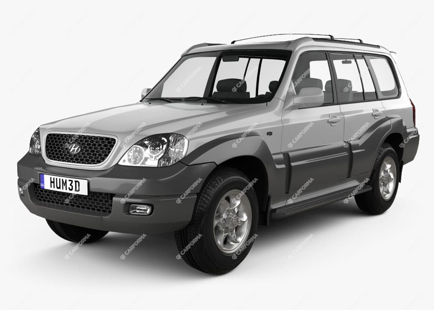 Ворсовые коврики на Hyundai Terracan 2001 - 2008