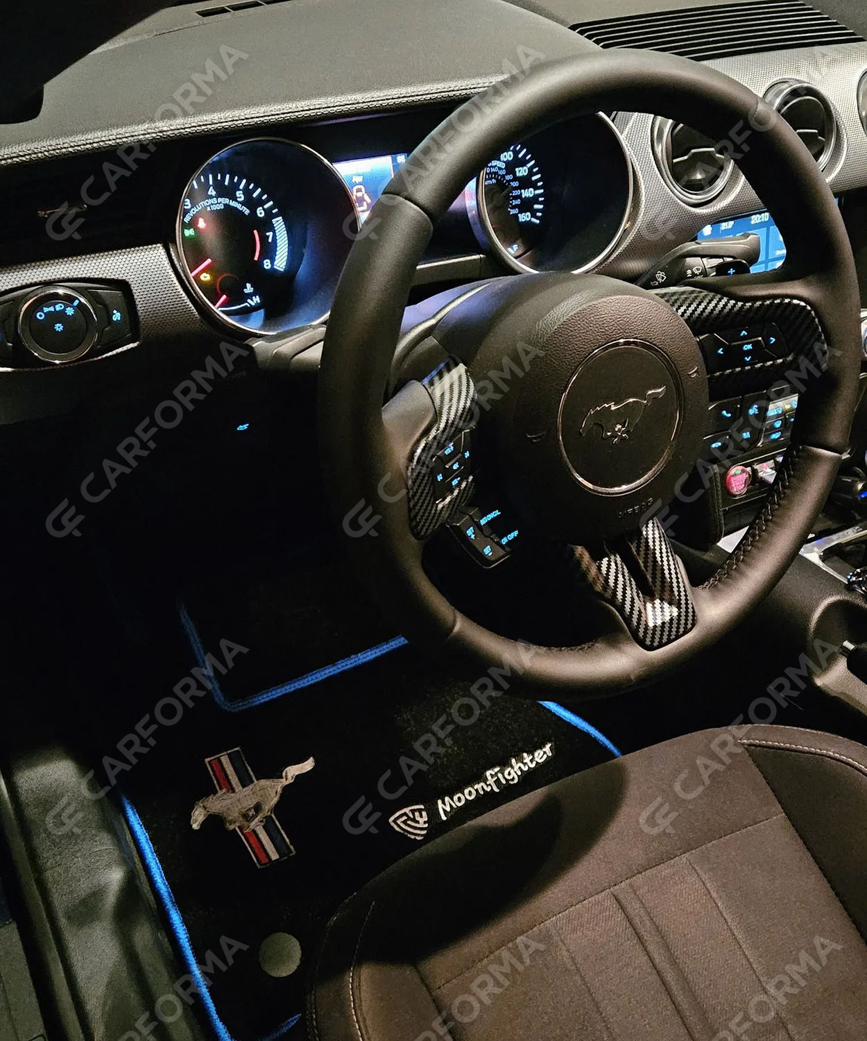 Ворсовые коврики на Ford Mustang VI 2013&nbsp;-&nbsp;2023 в Пензе