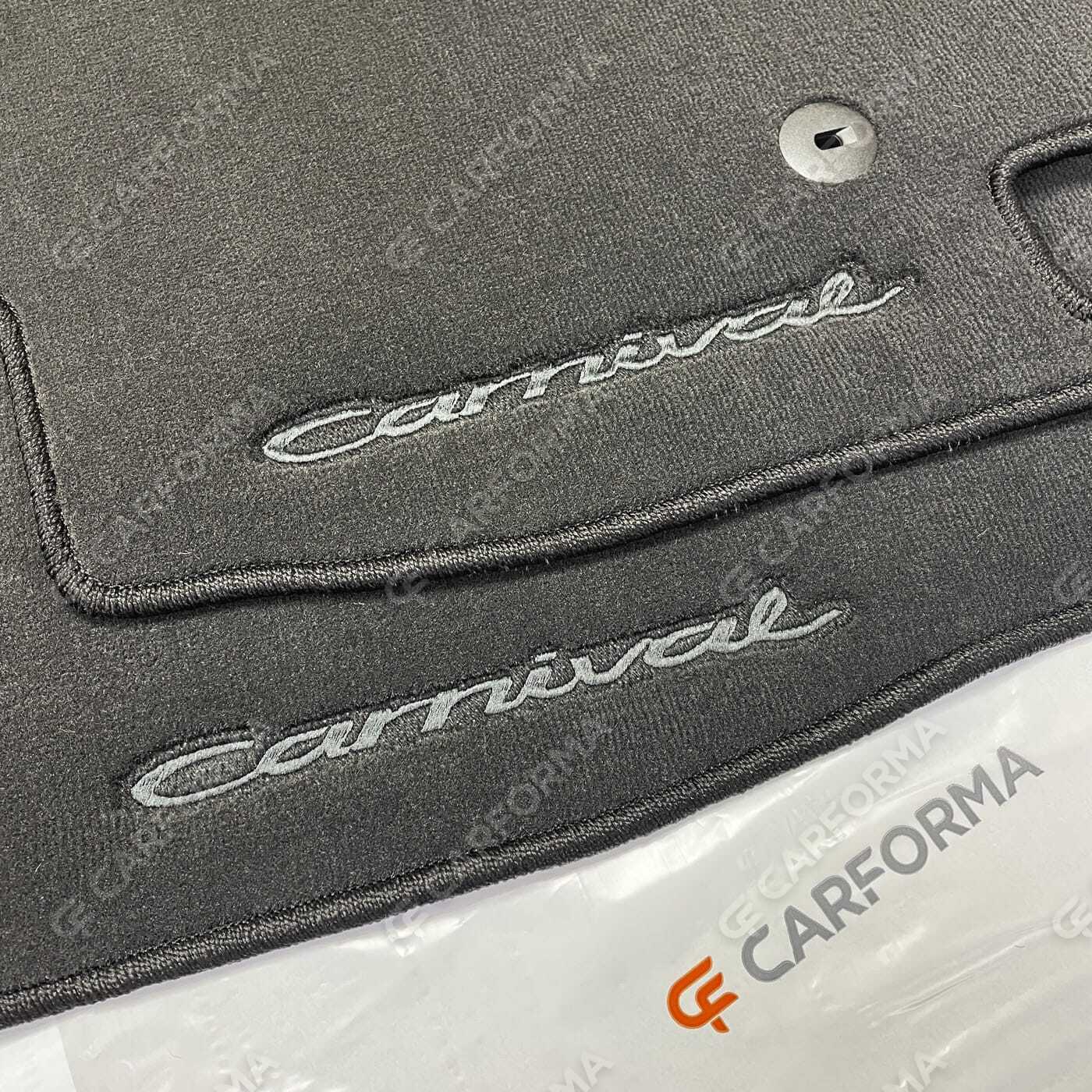 Ворсовые коврики на KIA Carnival IV 7 мест с оттоманками 2020&nbsp;-&nbsp;2026 в Пензе