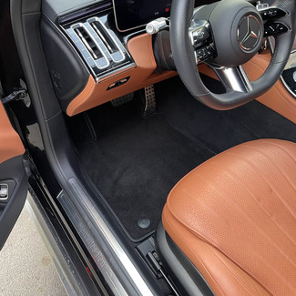 Ворсовые коврики на Mercedes S (W223, V223) 2020 - 2025 в Пензе