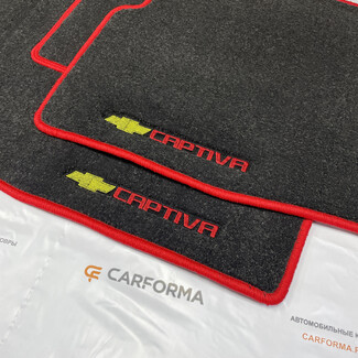 Ворсовые коврики на Chevrolet Captiva 2006 - 2016 в Пензе Ворсовые коврики на Chevrolet Captiva 2006 - 2016 в Пензе