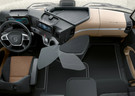 Ворсовые коврики на Mercedes Actros MP4 MP5 тягач GigaSpace 2011 - 2025 в Пензе